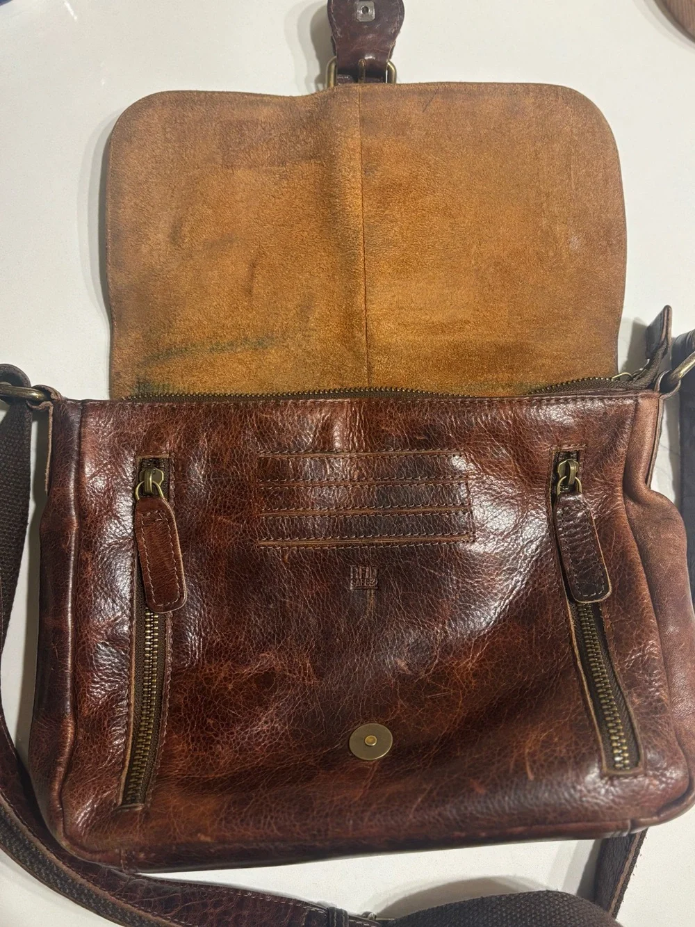⭐️ Genuine Leather ⭐️ Crossbody Bag - good condition